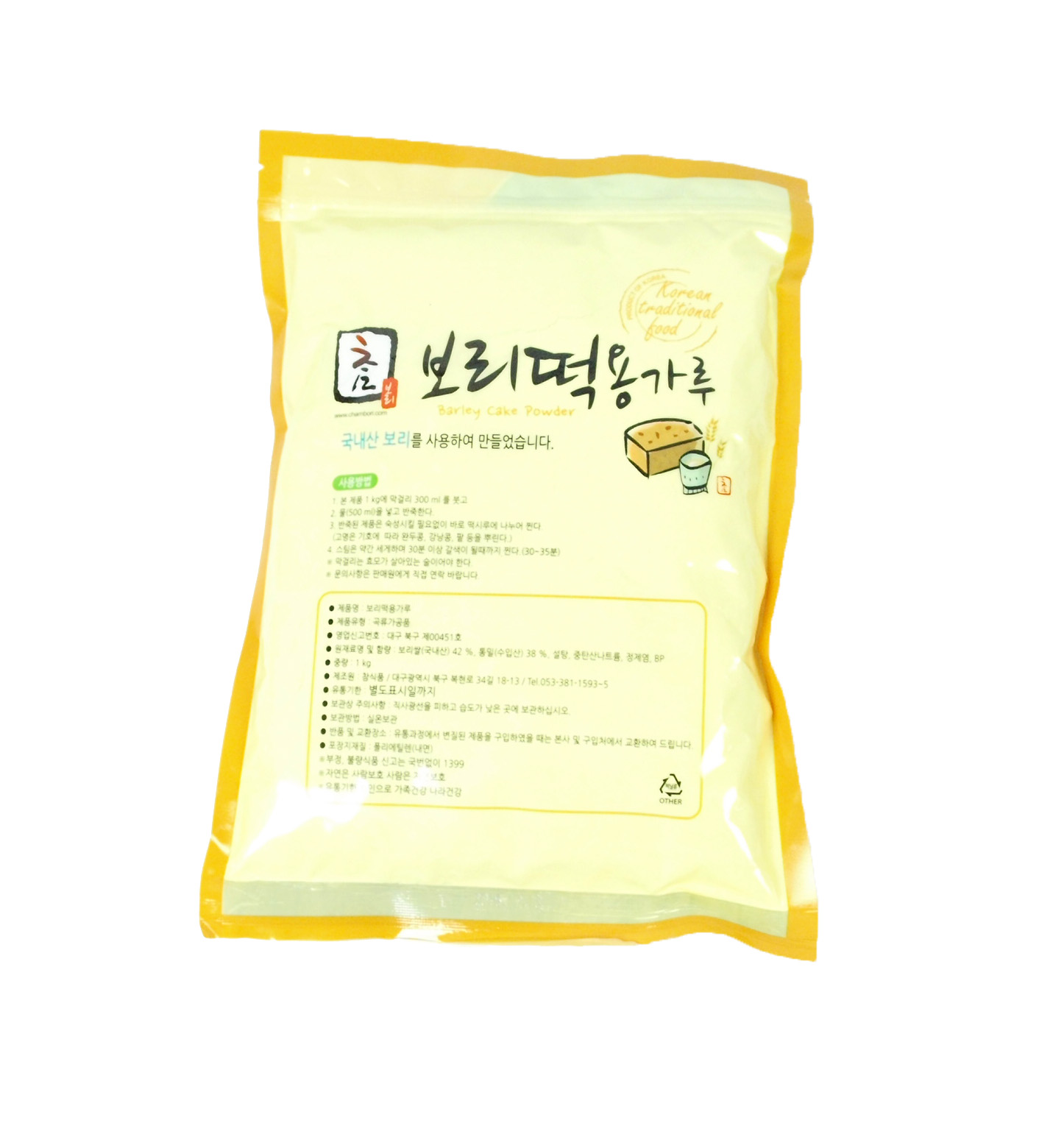 참보리떡용가루-1kg(면세)