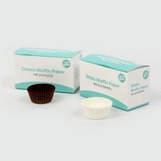 쿠킹플러스머핀유산지33mm (화이트,초코)